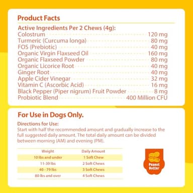 PENPENPET Dog Allergy Relief Chews, Dog Itching Skin Relief, Omega 3 for Dogs Itch Supplement, Relieve Seasonal Allergy, Provide Immune Support (Peanut Butter Chews, 180ct) - Image 7