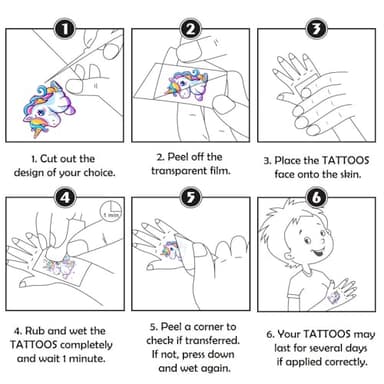 Keikihipa Tattoos for Kids, 350+ Mixed Styles (37 Sheets) Temporary Tattoos Stickers Set Gift for Girls and Boys, Space Dinosaur Animals Butterfly Tattoos for Kids Birthday Party Supplies - Image 9