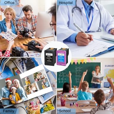 Ink 67XL Replacement for HP 67XL Ink Cartridges Black Color Combo Pack Compatible for HP Ink 67 Fit for DeskJet 2700e 2700 2855e 2755e 2755 4155e 4255e for Envy 6000 6055e 6400 Printer 2 Pack - Image 6