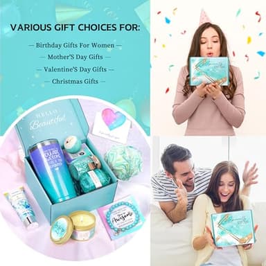 Birthday Gifts for Women, Gifts for Women, Mom, Wife, Girlfriend, Sister, Friends, Her, Relaxing Spa Gifts Basket Self Care Gifts, Christmas, Valentine's Day, Mother's Day Gifts - Image 7