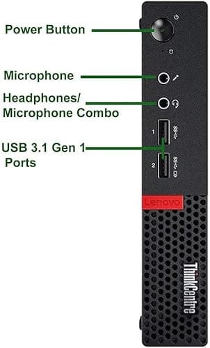 Lenovo ThinkCentre M715q Tiny Desktop Computer and 21.5'' FHD Monitor, AMD Pro A10-8770 3.5GHz, 16 GB RAM, 512 GB SSD, Keyboard and Mouse, WiFi, Windows 10 Pro (Renewed) - Image 2