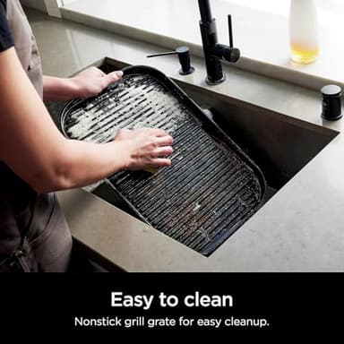 Ninja Woodfire ProXL Outdoor Grill & Smoker, Thermometer, 4-in-1 Master Grill, BBQ Smoker, Outdoor Air Fryer, Bake, Portable, Electric Grill (Renewed) (Navy) - Image 9