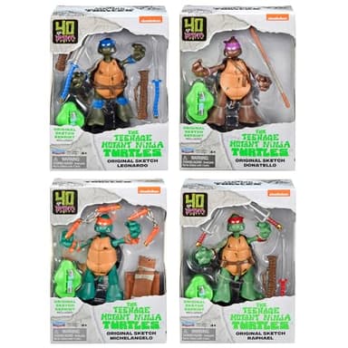 Teenage Mutant Ninja Turtles: Original Sketch Collector Figure with Comic Book by Playmates Toys - Image 5