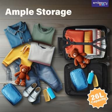 emissary Kids Luggage Set With Wheels For Boys Girls, Toddler 16’’ Hardside Suitcases With Backpack, Puppy Kids Carry on Luggage Set, Children Rolling Suitecase Airline Approved - Image 3