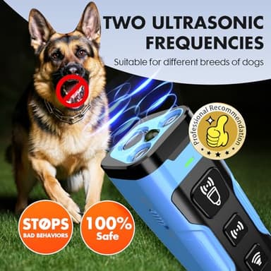 YUYQA Dog Bark Deterrent Device- 3X Ultrasonic Anti Barking,6 Training Modes 23 FT Range–Barks No More Indoors Outdoors Behavior Correct Rechargeable,Compact,Safe, Humane Training for Dogs - Image 4