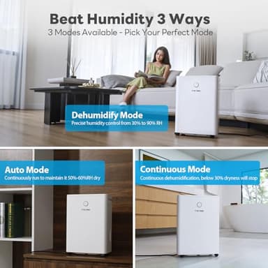 1500Sq.Ft Dehumidifier, 32Pint Dehumidifiers for Home - Image 4