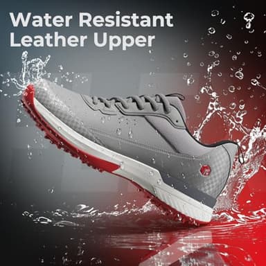 FitVille Wide Golf Shoes Men Professional Outdoor Water Resistant Golf Shoes for Course with Spikes(Dark Grey, 10 Wide) - Image 6