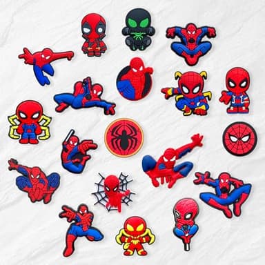 40Pcs Cute Hero Shoe Charms for Croc, Cartoon Shoe Decoration for Shoes Bracelet Wristband Clog Sandals Birthday Party Favors - Image 3