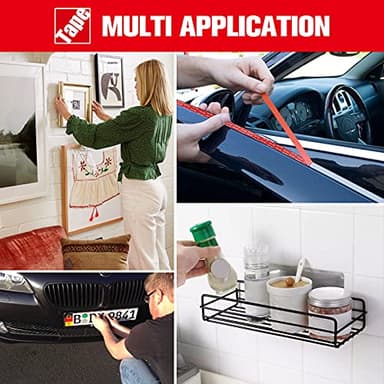 Double Sided Tape Heavy Duty, Adhesive Mounting Tape Waterproof, 16.4 FT x 0.94 IN, Strong Foam Tape for Walls, Automotive, Home Office Decor, Made of 3M VHB Tape (Pack of 1) - Image 7