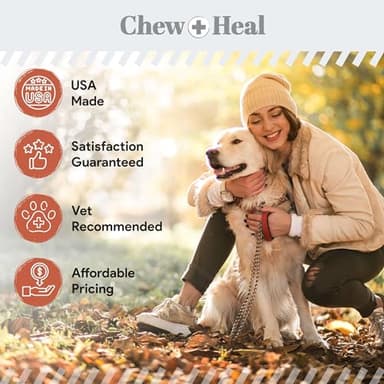 Salmon Oil for Dogs - Soft Chew Omega Treats for Skin and Coat - Fish Oil Blend of Essential Fatty Acids, Omega 3 and 6, Vitamins, Antioxidants and Minerals - Made in USA (180 Chews, Salmon) - Image 6