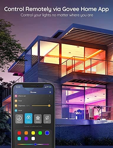 Govee Smart RGB LED Strip Lights, 16.4ft WiFi LED Strip Lighting Work with Alexa and Google Assistant, 16 Million Colors with App Control and Music Sync LED Lights for Bedroom, Home Decor - Image 3