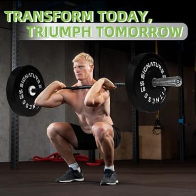 Fitvids Olympic Bumper Plates Set, 2" Weight Plates for Strength Training & Weightlifting, 260LB Set (10LB, 15LB, 25LB, 35LB, 45LB), Multiple Packages - Image 7