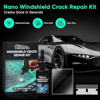 popalula Car Windshield Crack Repair Kit - 2025 Upgrade Nano Glass Repair Liquid for Cracks & Chips, Cracks Gone Glass Remover Fluid for Quick Fix Windshields, Windows, Mirrors - Image 2