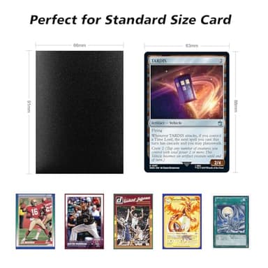 600CT MTG Card Sleeves, Katomula Clear Front Textured Back Card Sleeve Deck Card Protectors, Standard Size Card Sleeves for MTG, Baseball Card, Sports Cards, Game Card - Image 2