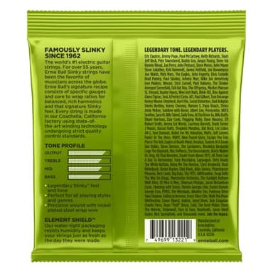 Ernie Ball Regular Slinky Nickel Wound Electric Guitar Strings 3-pack, 10-46 Gauge (P03221) - Image 2