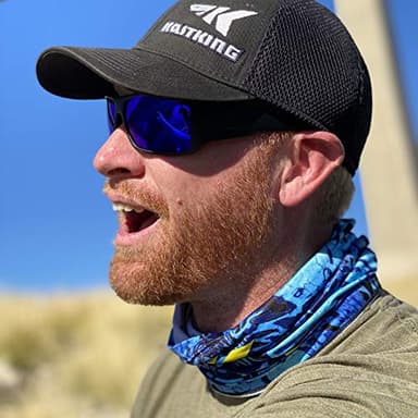 KastKing Sol Armis Neck Gaiter - UPF 50 Face Mask - UV Sun Protection Gaiter Sun Mask for Men & Women, Fishing, Hiking, Kayaking Mask, Prym1 Camo,Shoreline,19x9.5 Inches - Image 5