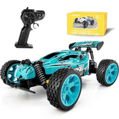 Tecnock RC Cars Remote Control Car for Kids, 1:18 Scale 20 KM/H 2WD Offroad Buggy, 2.4GHz RC Racing Car with USB-C Easy Charging & 50 Mins Playtime, Toys Gifts for Boys & Girls - Image 1