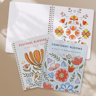 Beautiful Adult Coloring Book Set of 2 for Relaxation - Affirmation and Inspirational Books Making it a Great Gift - Perfect Stress-Relieving Books Fun to Color for Women - Image 5