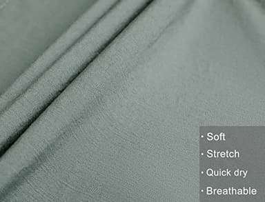 MISS MOLY Women's Cargo Capris Hiking Running Pants Loose Button Decor Lightweight Quick Dry Button Pockets 2XL Grey-Green - Image 5