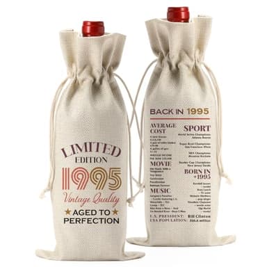 FBCCZEY Funny 30th Birthday Gifts for Her & Him - Wine Bag & Party Supplies, Happy Anniversary Decorations for BFF & Coworker - Image 1