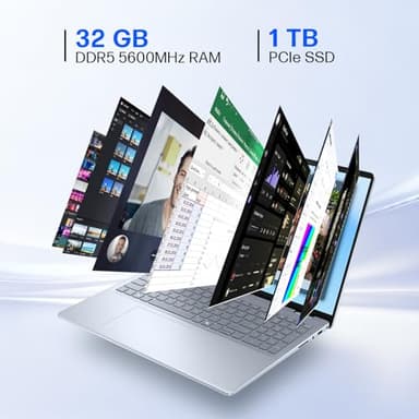 Dell Inspiron 16" Touchscreen Laptop, FHD+, 300 nits Touch Screen, Intel 10-Core 7 150U(Up to 5.4GHz), 32 GB DDR5, 1 TB SSD, Webcam, Backlit Keyboard, Fingerprint Reader, Windows 11 Pro,w/Accessories - Image 5