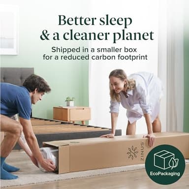ZINUS 8 Inch Foam and Spring Hybrid Mattress [New Version], King, Fiberglass Free, Medium Firmness, Durable Support, Certified Safe Foams & Fabric, Mattress in A Box - Image 4
