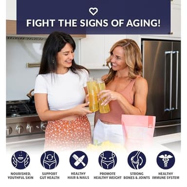 SkinnyFit - Super Youth Collagen for Women - Multi Collagen Peptides Powder - Probiotics, Fiber, Hyaluronic Acid - Non GMO, Gluten Free, Sugar Free - Beauty & Self Care - Peach Mango (28 Servings) - Image 3