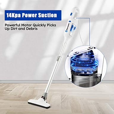 Vacmaster Corded Stick Vacuum Cleaner 2 in 1 Ultra-Lightweight 14Kpa Power Suction Handheld Vacuum Cleaner with Washable HEPA Filter for Home, Car, Pet Hair, Carpet, Hard Floor - Image 3