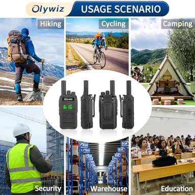 Walkie Talkies for Adults - Long Range Rechargeable Two-Way Radios with VOX Hands Free, Dust Resistant Waterproof Suitable for Qutdoor Work and Activities (4 Pack) - Image 6