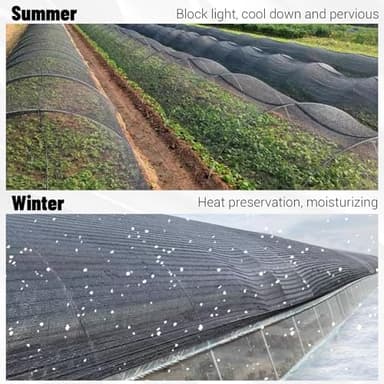 SUNNY GUARD 40% 8x10ft Shade Cloth for Garden, Mesh Tarp, Sunblock Plants Cover for Vegetables, Greenhouse, Raised Bed,Pets,Chicken Coop, Black - Image 6