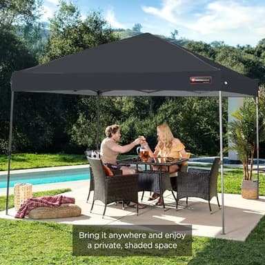 Best Choice Products 10x10ft 1-Person Setup Pop Up Canopy Tent Instant Portable Shelter w/ 1-Button Push, Case, 4 Weight Bags - Gray - Image 7