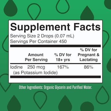 MaryRuth Organics Iodine Liquid Drops | Potassium Iodide | 1 Year Supply | 450 Servings | Thyroid Health | USDA Organic| Vegan | Non-GMO | Gluten Free | 1 Fl Oz - Image 2