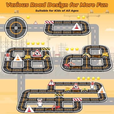 Magnetic Tiles, Magnetic Blocks Engineering Construction Vehicle Road Set, Toddler Toys for 3 4 5 Year Old Boys Girls Montessori Preschool Classroom Must Haves STEM Educational Kids Toys Birthday Gift - Image 3