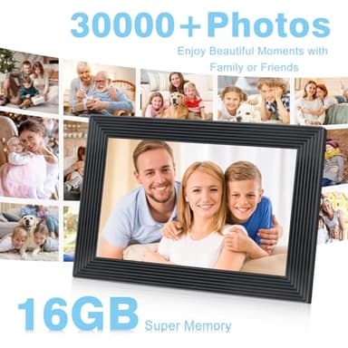 Uhale 10.1 Inch WiFi Digital Picture Frame Black,1280x800 HD IPS Touch Screen Photo Frame Electronic,16GB Memory, Auto-Rotate,Wall Mountable,Share Photos/Videos Instantly via Uhale App from Anywhere - Image 7