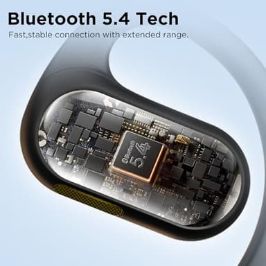 BUGANi Open Ear Headphones Earbuds Wireless: Bluetooth Headphones 5.4 Wireless Earbuds, 50H Playtime, IPX5 Waterproof Ear Buds for Running - Image 6