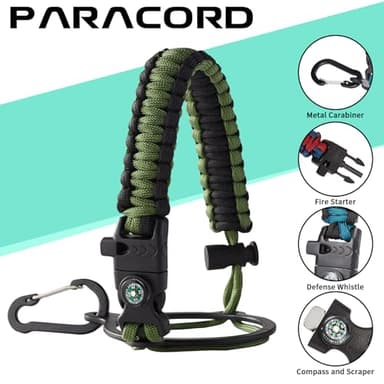 64oz Insulated Water Bottle with Straw & Auto Spout Lid - (Cold 48H & Hot 24H) Half Gallon Stainless Steel Water Jug with Paracord Handle, Metal Tactical Military Water Flask with Carrier Strap Bag - Image 6