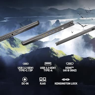 MSI Thin 15 15.6” 144Hz FHD Gaming Laptop: Intel Core i7-13620H, NVIDIA Geforce RTX 4050, 16GB DDR4, 512GB NVMe SSD, WiFi 6E, Win 11: Black B13VE-2678US - Image 7