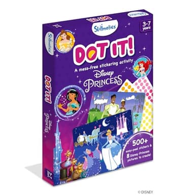 Skillmatics Dot It Sticker Art - Disney Princess, Mess-Free Fun for Kids, 500+ Stickers, Craft Kits, DIY Scrapbooking Activity, Travel Toys, Gifts for Girls & Boys Ages 3, 4, 5, 6, 7 - Image 7