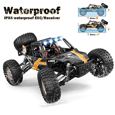 HAIBOXING Remote Control Car,1:12 Scale 4x4 RC Cars Protector 38+ KM/H Speed, 2.4G All-Terrain Off-Road Truck Toy Gifts for Boys and Adults Included Two Rechargeable Batteries Provide 40+ Min Playtime - Image 4
