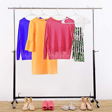 Utopia Home - Plastic Hangers 50 Pack - Space Saving Clothes Hanger - Durable and Strong Closet Organizers and Storage Makes It Ideal Stocking Stuffers or Apartment or Dorm Room Essentials (White) - Image 5