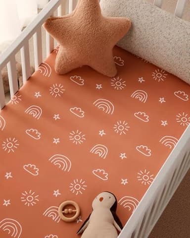 Yoofoss Baby Pack and Play Sheets 2 Pack for Boys and Girls - 38x26 Mini Crib Sheets Fitted Neutral Compatible with Graco Pack n Play Mattress,Ultra Soft Breathable Microfiber Animal World - Image 7