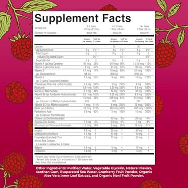 Multivitamin for Women, Men & Kids by MaryRuth's | Liquid Morning Multivitamin | Vitamin A C D E B6 B12 Biotin Zinc | Beauty | Vegan | Non-GMO | Gluten Free | 15 Servings - Image 2