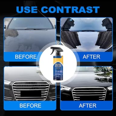 2Pcs Advanced Car Quick-Acting Coating Agent Spray,Quick Effect Coating Agent for Car,Cars Scratch Wax Polish Spray Waterless Wash,Multi-Purpose Oil Film Emulsion Glass Cleaner - Image 6