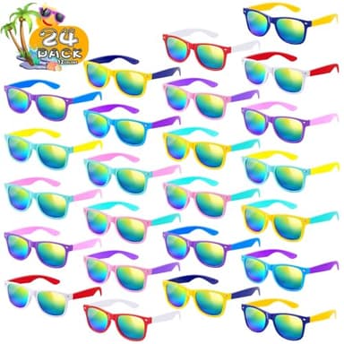 SCIONE 24Pack Kids Sunglasses Party Favors for Birthday Graduation Party Supplies, Beach Pool Party, Valentines Gifts - Image 1