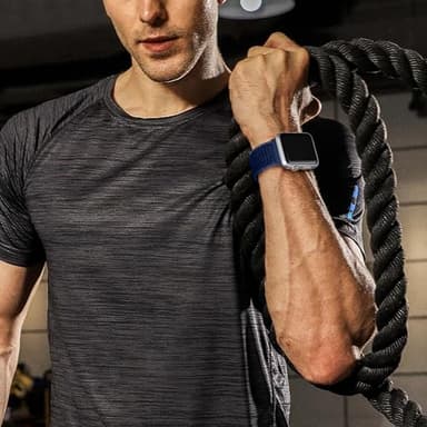 WJK Compatible with Apple Watch Bands 40mm for Women Men, Stretchy Sport Nylon Solo Loop Strap Compatible with Apple Watch Band 38mm 41mm 42mm 44mm 45mm 49mm for iWatch Ultra Ultra 2 SE 9 8 7 6 5 4 3 - Image 5