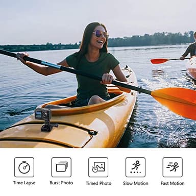 AKASO Brave 7 LE 4K30FPS 20MP WiFi Action Camera with Touch Screen EIS 2.0 Zoom Remote Control 131 Feet Underwater Camera with 2X 1350mAh Batteries Support External Microphone Vlog Camera - Image 7
