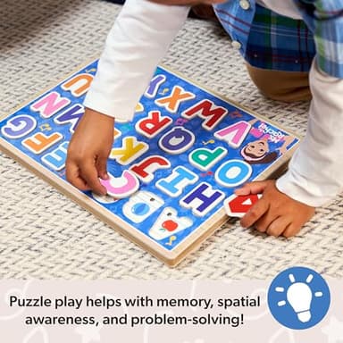 Melissa & Doug® Ms. Rachel™ Wooden Phonics Alphabet Sound Puzzle with Light-Activated Sound Effects, 24-Piece Toddler Toys for Boys and Girls Ages 2+ Years - FSC Certified - Image 5