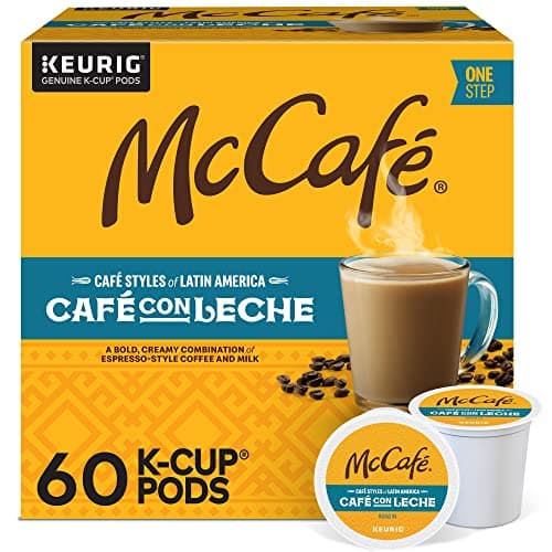 McCafe Cafe Styles of Latin America Cafe con Leche, Keurig Single Serve K-Cup Coffee Pods, 60 Count (6 Packs of 10) - Image 1