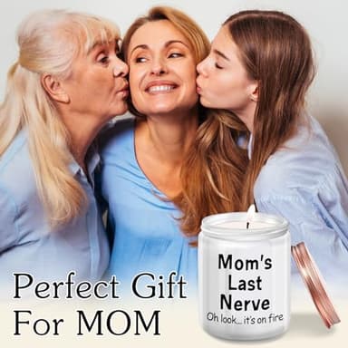 Gifts for Mom from Daughter, Son - Funny Mom Birthday Gifts - Mother's Day Gift for Mommy Mama - Mom's Last Nerve Scented Candle - Image 2