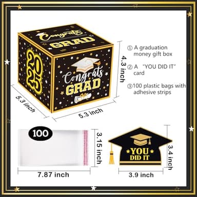 Meiidoshine Graduation Gifts, Graduation Money Box, Surprise Grad Money Holder with Pull Out Card, Class of 2025 Funny Cash Gift Ideas for Boys Girls High School College - Image 6
